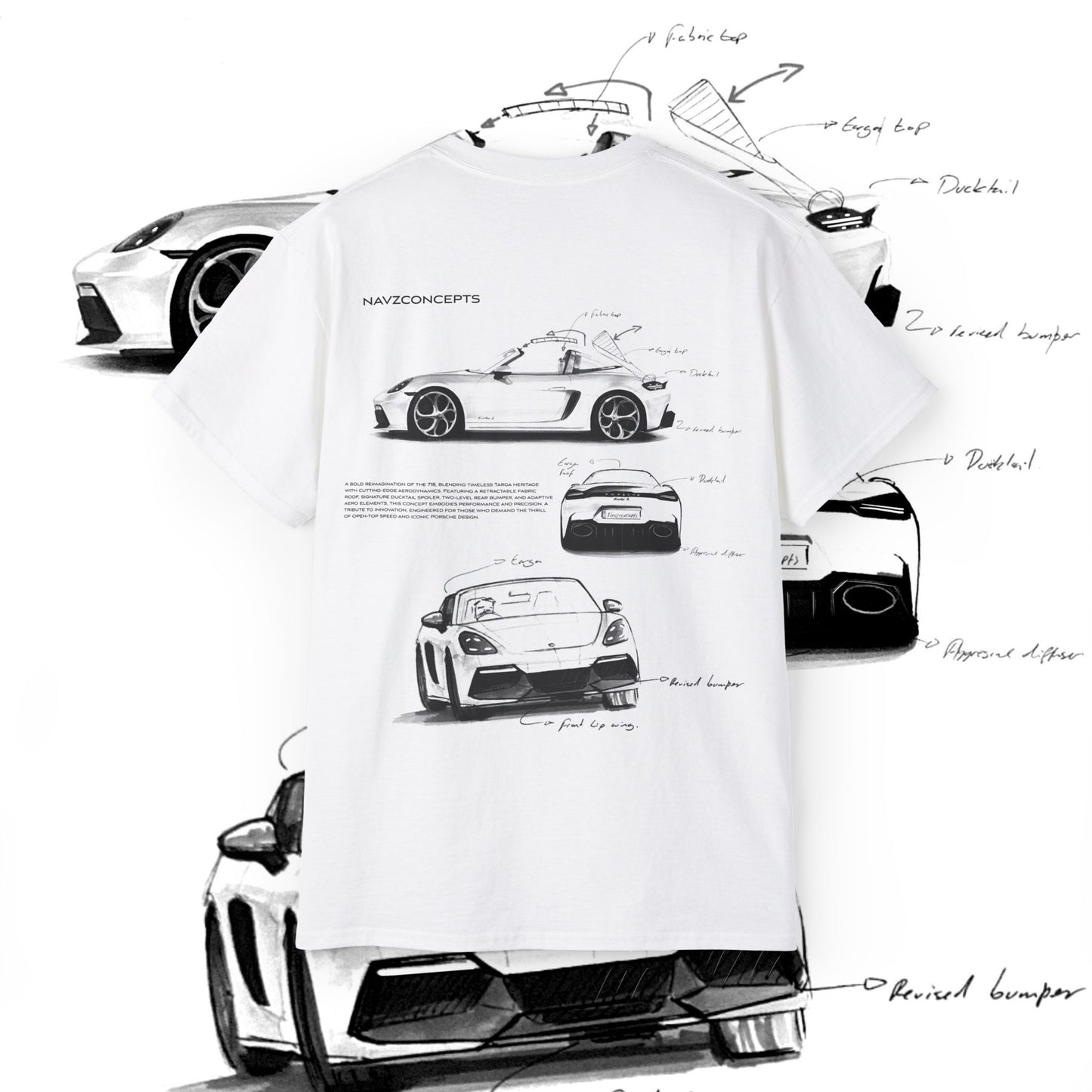 718 Turbo Targa concept T shirt